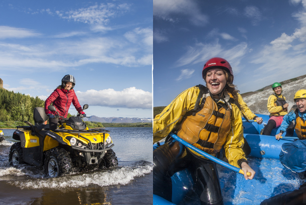 ATV 4x4 in Island, River Rafting in Island